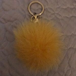 Michael kors pompom key chain
